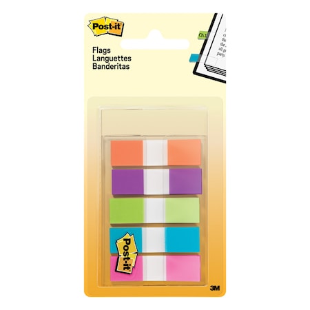 Post-It Post-it 0.5 in. W X 1.7 in. L Assorted Flag Page Markers 5 pad, PK5 683-5CB